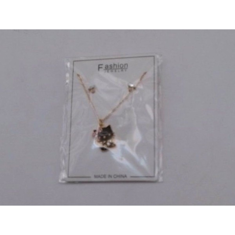 Sanrio - Hello Kitty Necklace & Earrings Se, Black, BRAND NEW IN PACKAGE